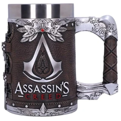 Image of Nemesis Now Officially Licensed Assassins Creed Brotherhood Brown Hidden Blade Game Tankard, Resin, 15.5cm