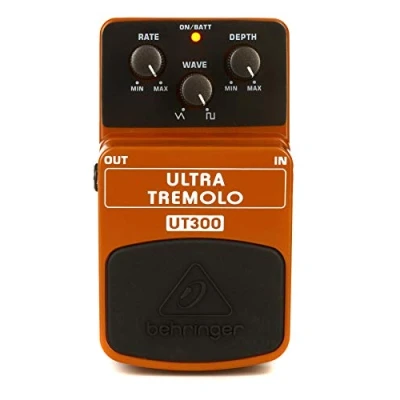 Image of Behringer ULTRA Tremolo UT300 Classic Effects Pedal, Orange