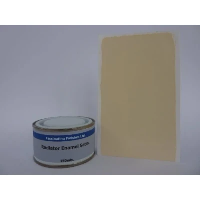 Image of 1 x 150ml Cream Heat Resistant Satin Radiator Paint