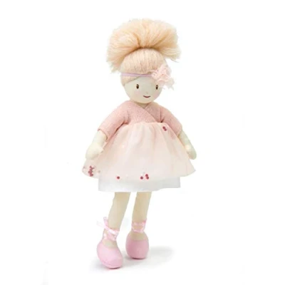 Image of ThreadBear Design Amelie Ballerina Rag Doll Soft Toy With Tutu For Children