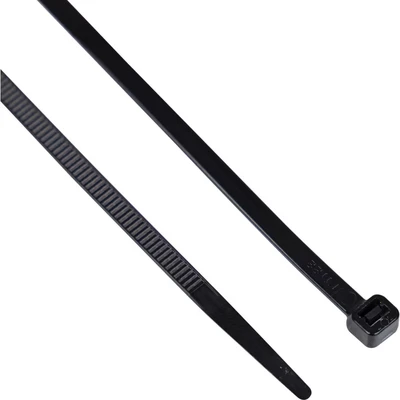 Image of Edison Black Cable Ties 4.8 x 370mm, Pack of 100