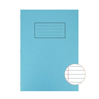 Image of Silvine Exercise Book Ruled and Margin 80 Pages A4 Blue Ref EX108 [Pack 10]