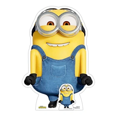 Image of Star Cutouts SC4093 Dave Excited Minions Cardboard Cutout Toys, Minion Party, Room &amp; Birthday Decorations