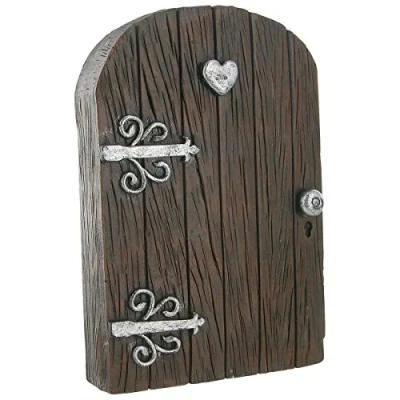 Image of Fiesta Studios Fairy Heart Door Castle Kingdom H13cm Magical Mystical Elf Pixie Garden Accessory