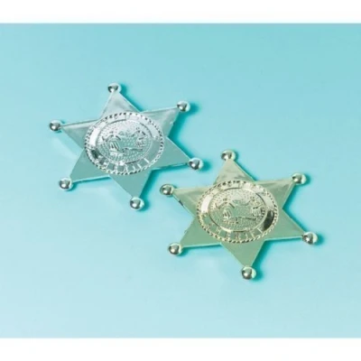 Image of toy story party Sheriff&#039;s Badges, pack of 6