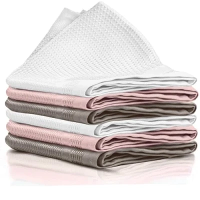 Image of mysimaa Lint Free Microfibre Cleaning Cloth, Glass Set of 6