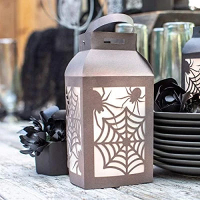 Image of Halloween Metal Cutting Dies, YunTrip Spider Lantern Box Dies Stencils for DIY Scrapbooking Photo Album Decorative Paper Craft Card Making Supplies