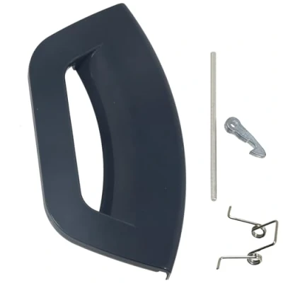 Image of Spares2go Graphite Door Handle Kit Compatible with Hotpoint Washing Machines