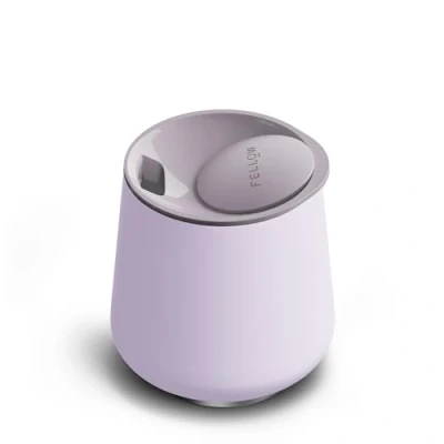 Image of Fellow 12 oz Ruby Wine Tumbler Insulated Stainless Steel and Cocktail with Ceramic Interior Swivel Pebble Lid (Peri Twinkle)