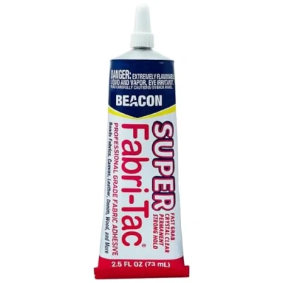 Image of Beacon Super Fabri Tac Permanent Fabric Adhesive 2.5oz
