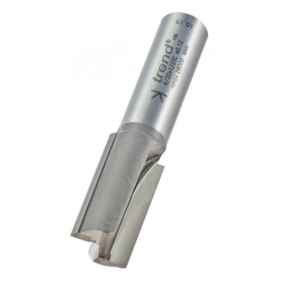 Image of Trend Professional Straight Two Flute Router Cutter, 1/2 Inch Shank, 15.9mm Cut Diameter, Tungsten Carbide Tipped, 4/20X1/2TC