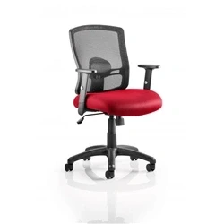 Image of Portland Task Operator Bespoke Colour Seat Airmesh Bergamot Cherry