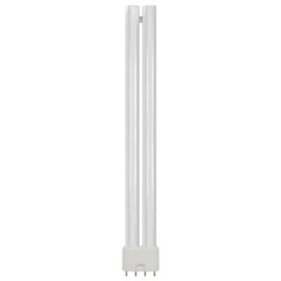 Image of Crompton Lamps LED PLL 12W 2G11 Single Turn L Type Direct to Mains (24W Equivalent) 4000K Cool White Opal 1475lm 4 Pin Push Fit Light Bulb