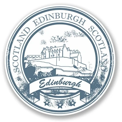 Image of 2 x Edinburgh Scotland Travel Luggage Sticker Car Bike Laptop Decal #4161 (10cm 10cm)