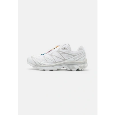 Image of Salomon XT6 Unisex Trainers, Size: 6.5, White/white/lunar rock