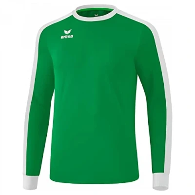 Image of Erima Men&#039;s Retro Star Jersey Long Sleeve Emerald/White