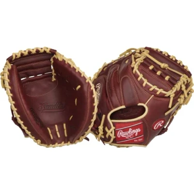 Image of Rawlings SANDLOT Baseball Catcher&#039;s Mitt Right Hand Throw 33&quot; 1 Piece Solid Web