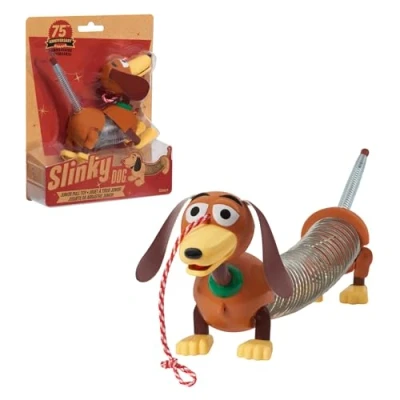 Image of Retro 4.35 inch Slinky Dog Jr, the Original Walking Spring Toy, Vintage Toys, Small