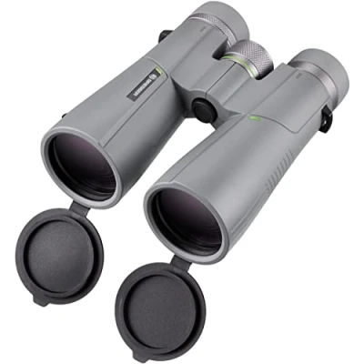 Image of Bresser 1331050 10x50 Wave Waterproof Binoculars with BaK 4 Glass, UR Coating and Eyepieces for Use at Dusk Astronomy Grey