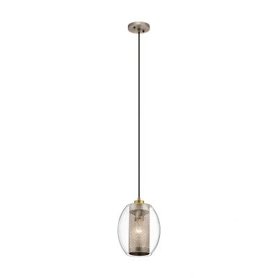 Image of Kichler Asher Dome Pendant Ceiling Light Antique Pewter