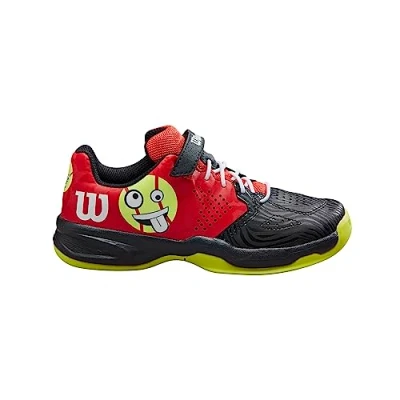 Image of Wilson KAOS Emo Sneaker, Red/Black/Safety Yellow, 11 UK