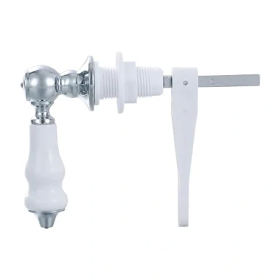 Image of Quality Nostalgia Cistern Lever Toilet flush WC handle chrome plated metal