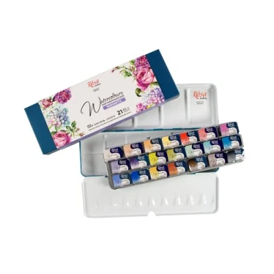 Image of Gallery Watercolour Romantic 21 Pan Paint Set