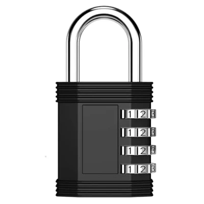 Image of ZHEGE Combination Padlock Outdoor, Weatherproof Padlocks with Code for Shed, Fence, Backyard Gate, 4 Digit Gym Locker, School Lockers, Toolbox, etc. (Black)