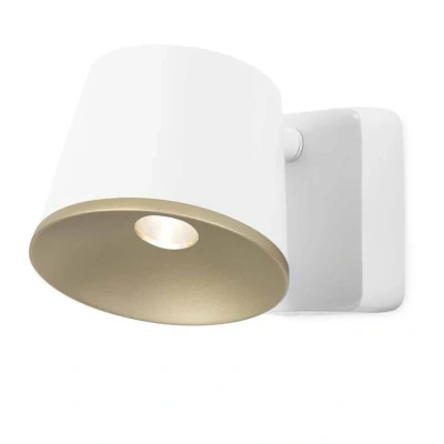 Image of Drone LED 1 Light Indoor Dome Wall / Ceiling White, Gold