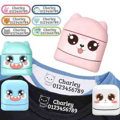 Image of The Name Stamp for Kids Clothing Personalized Clothes Customized Stamp,Clothes Waterproof