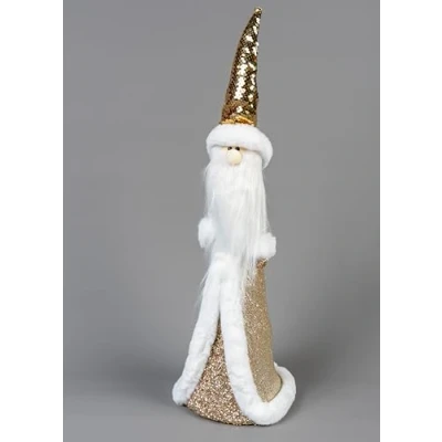 Image of SHATCHI Golden Figures Reindeer Tree Gnome Christmas Tabletop Centrepiece Showpieces Home Art &amp; Craft Xmas Party Window Décor, Gold, 58cm Santa