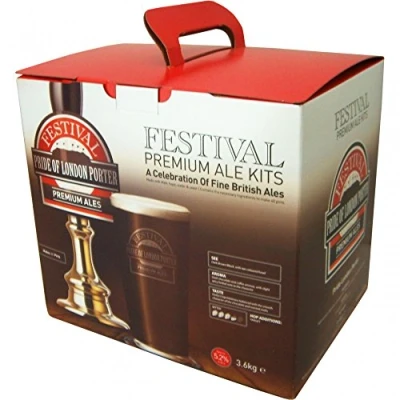 Image of Homebrew &amp; Wine Making Festival Premium Ale Pride Of London Porter 40 Pint Home Brew Beer Kit