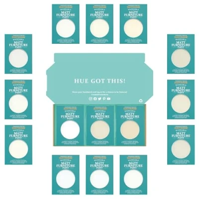 Image of Rust Oleum Furniture Paint in Matt Finish Elegant Whites Tester Box