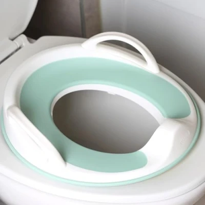 Image of Jool Baby Products Potty Training Seat for Boys and Girls with Handles, Fits Round &amp; Oval Toilets, Non Slip Splash Guard, Includes Free Storage Hook
