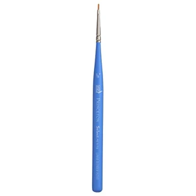 Image of Princeton Select Natural Short Handle Tongue Cat Mini No. 1/16 Inch, Lunar Blender Petite, Petite 1/16&quot;