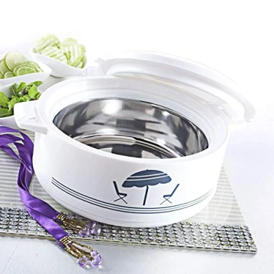 Image of Cello Plastic Chef Casserole, White, 3.5 Liter