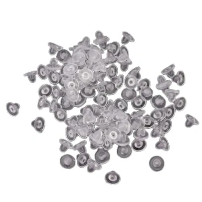 Image of CHIZISX Earring Pads 100 Pieces Anti Pain Comfort Cushions Silicone for Clip on Earrings Clear Back