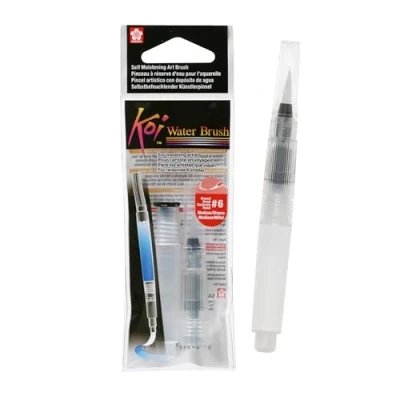 Image of Sakura Koi Water Brush Medium Tip, Beige, 1 Count (Pack of 1)