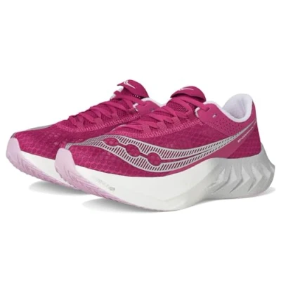 Image of Saucony Women&#039;s Endorphin Pro 4 Sneaker, Magenta, 9 UK
