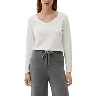 Image of s.Oliver Women&#039;s 10.2.11.12.130.2125513 Long Sleeved T Shir, White, 6