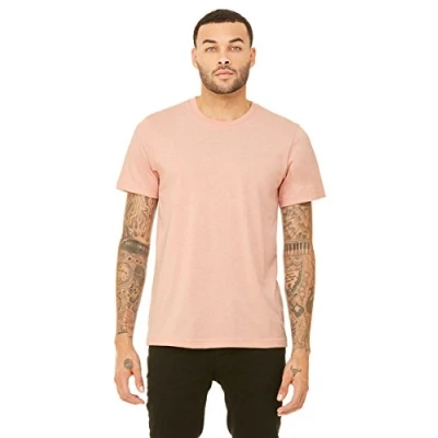 Image of Unisex TRIBLEND Short Sleeve T Shirt PEACH L