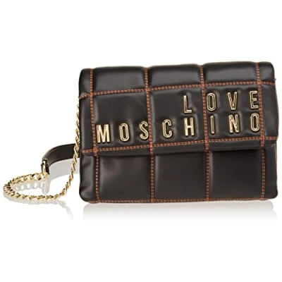 Image of Love Moschino Women JC4262PP0GKB0 Shoulder Bag, Black, 17X23X4