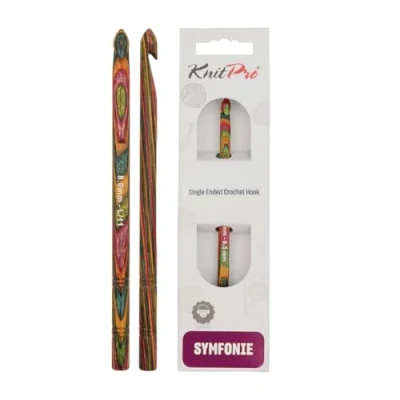 Image of KnitPro Symfonie wooden crochet hook 8.00mm 3pcs