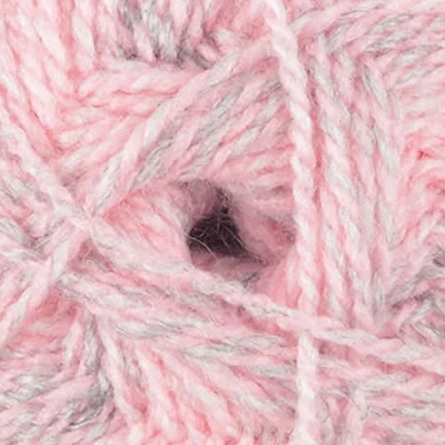 Image of James Brett Baby Marble DK Knitting Yarn Soft Double Knit Wool 5 x 100g Ball (Pink &amp; Grey BM10)