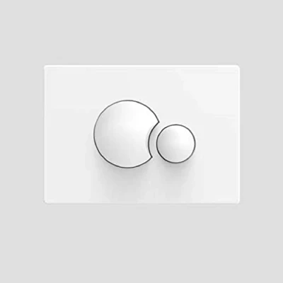 Image of Sanit 16.706.01.0000 S706 2 Flow Flush White Actuator Plate