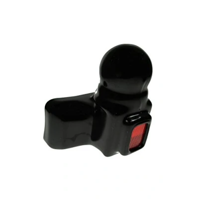 Image of Maypole Black PVC Towball Cover with Red Reflector Fits Standard 50 mm Towballs
