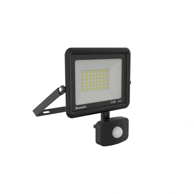 Image of Kosnic Rhine Slim Profile LED Floodlights with PIR 30W 3000K