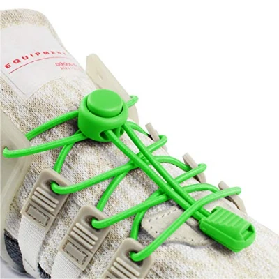 Image of INMAKER No Tie Laces for Adults and Kids, Elastic Shoe Trainers, Round Shoelaces