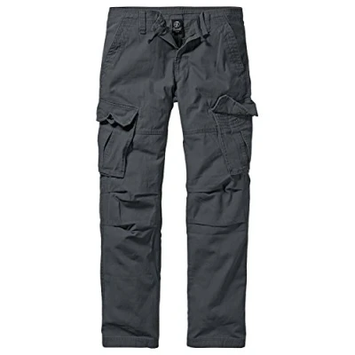 Image of Brandit Texas Men’s Slim Vintage Cargo Trousers, charcoal, M