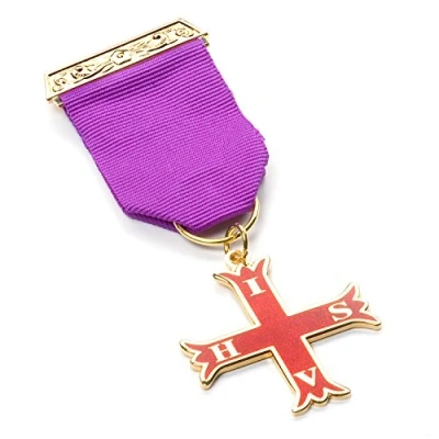 Image of The Masonic Collection Red Cross of Constantine Breast Jewel Stick Pin Fitting Comes in Clear Wallet A Useful Gift Accessory For Freemason Men